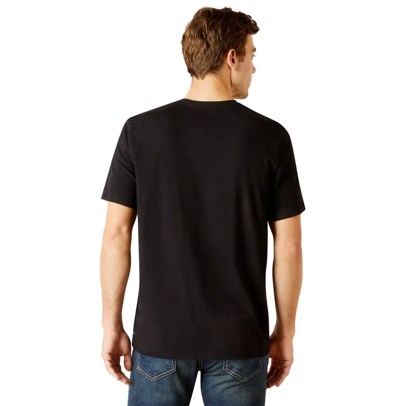 Ariat Logo T-Shirt Mens in Black-1